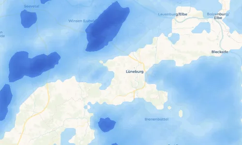 Regenradar Vorschaubild - Aktuelle Niederschläge in Reppenstedt und Umgebung