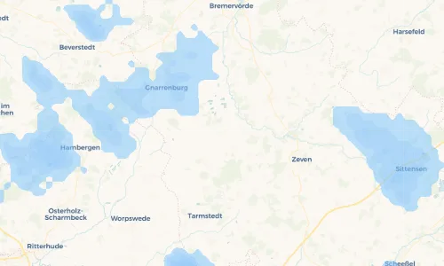 Regenradar Vorschaubild - Aktuelle Niederschläge in Rhade und Umgebung