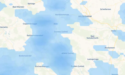 Regenradar Vorschaubild - Aktuelle Niederschläge in Rheden und Umgebung