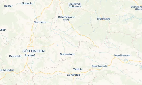 Regenradar Vorschaubild - Aktuelle Niederschläge in Rhumspringe und Umgebung
