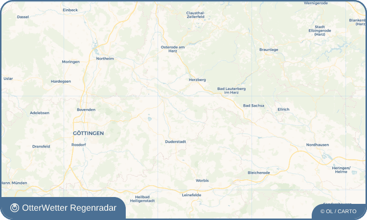 OtterWetter Regenradar-Widget Rhumspringe