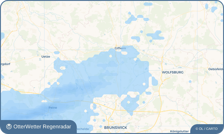 OtterWetter Regenradar-Widget Ribbesbüttel