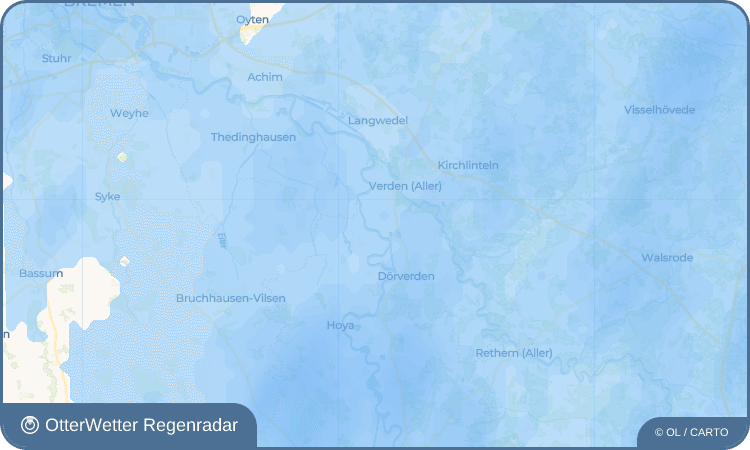 Widget-Vorschau für Rieda Wetter-Widget-Vorschau mit Vorhersagedaten für Rieda