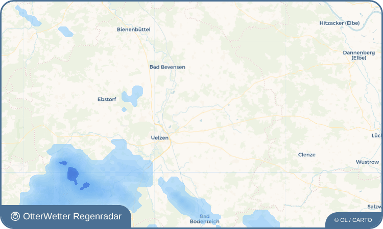 OtterWetter Regenradar-Widget Riestedt
