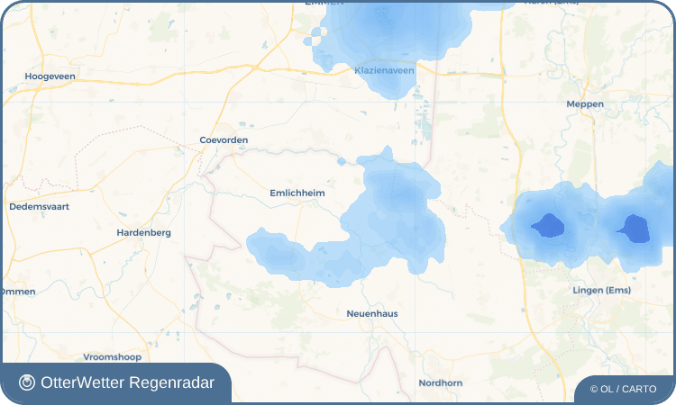 OtterWetter Regenradar-Widget Ringe
