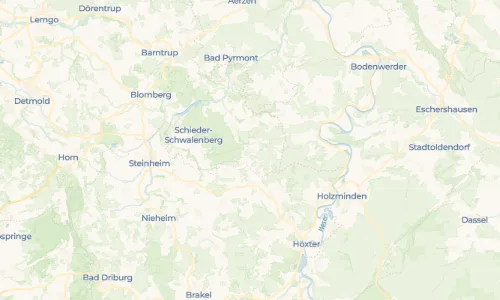 Regenradar Rischenau: aktuelle Niederschläge in Rischenau und Umgebung, Stand 22. Oktober 2026 um 16:20 Uhr