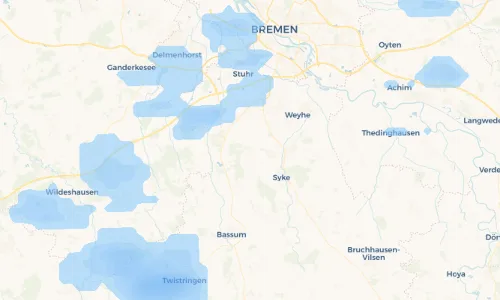 Regenradar Vorschaubild - Aktuelle Niederschläge in Ristedt und Umgebung