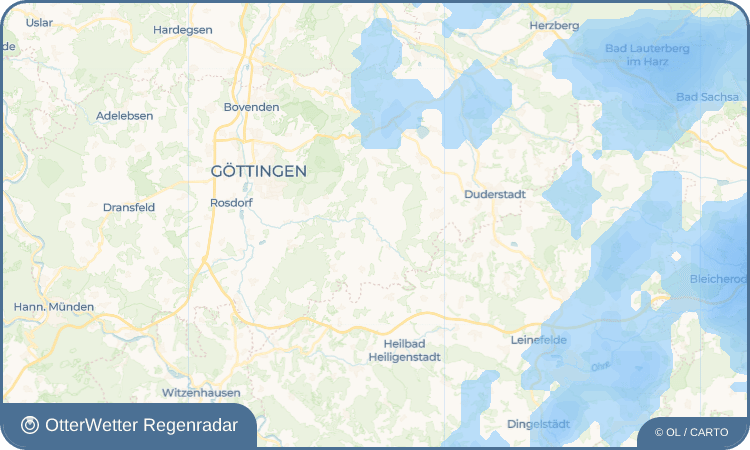 OtterWetter Regenradar-Widget Rittmarshausen