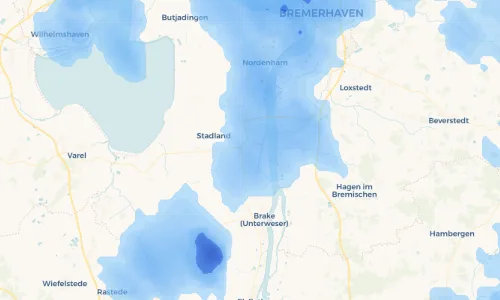 Regenradar Vorschaubild - Aktuelle Niederschläge in Rodenkirchen und Umgebung