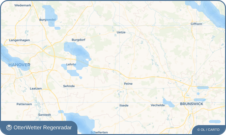 OtterWetter Regenradar-Widget Röhrse