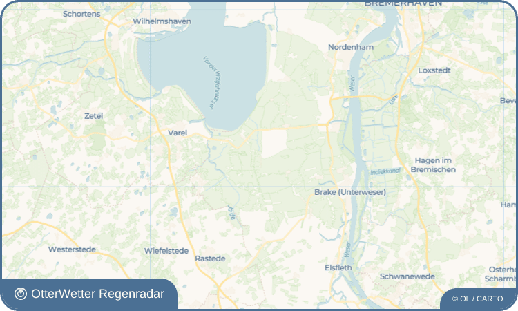 OtterWetter Regenradar-Widget Rönnelmoor