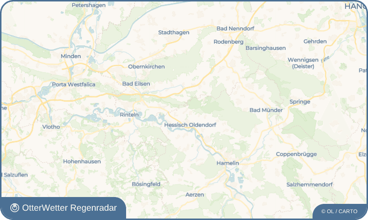 Widget-Vorschau für Rohden Wetter-Widget-Vorschau mit Vorhersagedaten für Rohden