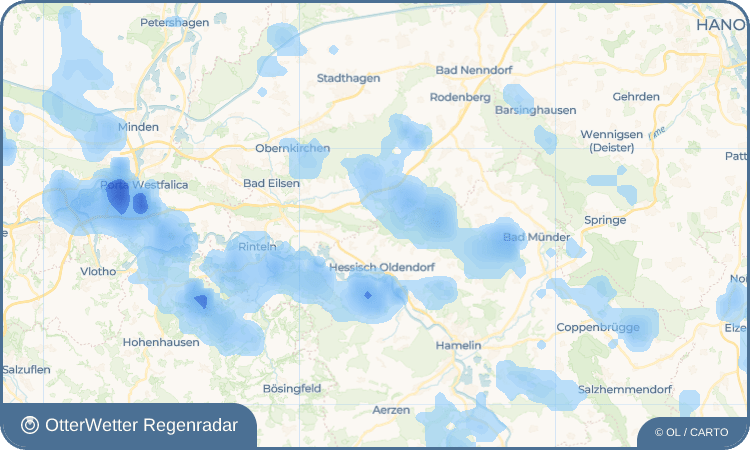 OtterWetter Regenradar-Widget Rohdental