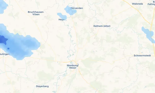 Regenradar Vorschaubild - Aktuelle Niederschläge in Rohrsen und Umgebung