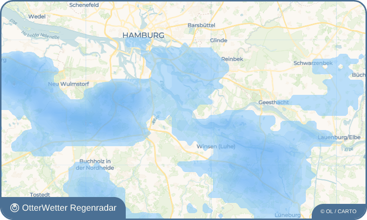 OtterWetter Regenradar-Widget Rosenweide