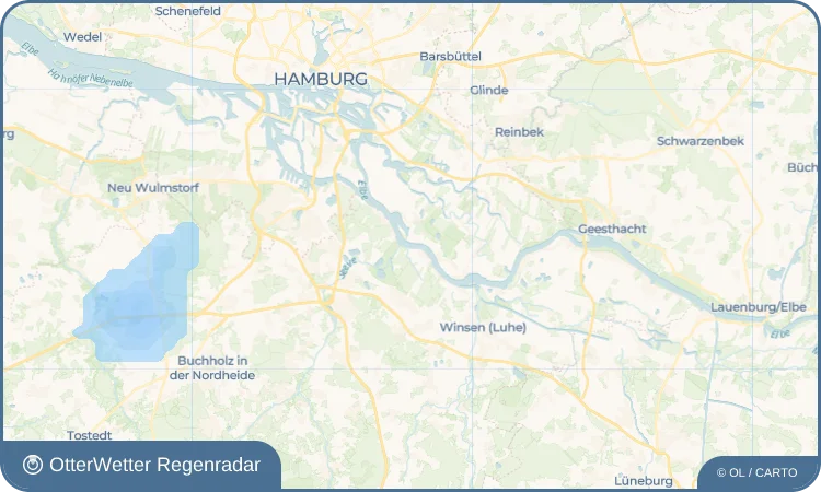 Wetter-Widget-Vorschau mit Vorhersagedaten für Rosenweide