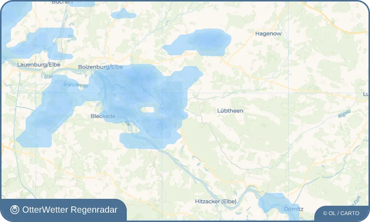 Wetter-Widget-Vorschau mit Vorhersagedaten für Rosien