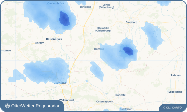 OtterWetter Regenradar-Widget Rottinghausen