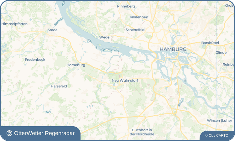 OtterWetter Regenradar-Widget Rübke