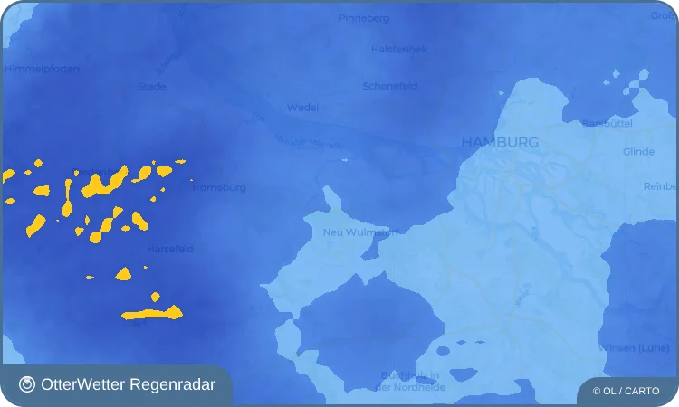 Widget-Vorschau für Rübke Wetter-Widget-Vorschau mit Vorhersagedaten für Rübke