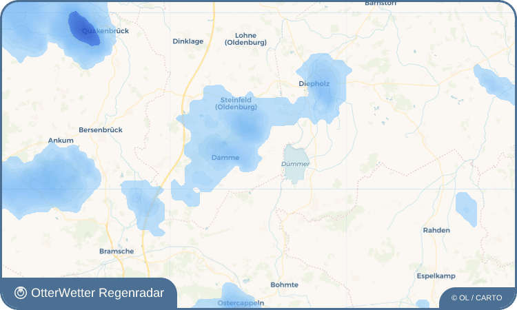 OtterWetter Regenradar-Widget Rüschendorf