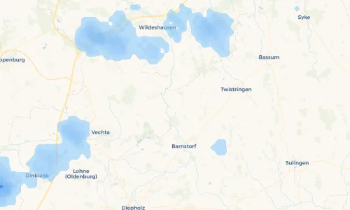 Regenradar Vorschaubild - Aktuelle Niederschläge in Rüssen und Umgebung