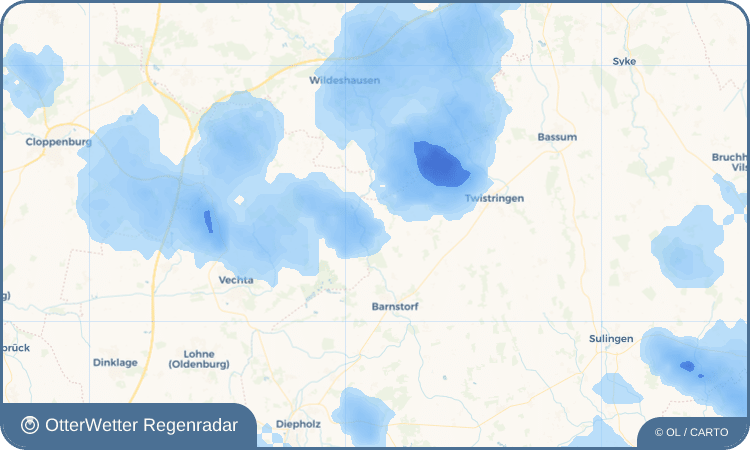 OtterWetter Regenradar-Widget Rüssen