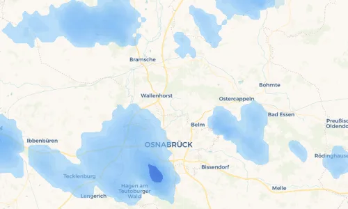 Regenradar Vorschaubild - Aktuelle Niederschläge in Rulle und Umgebung