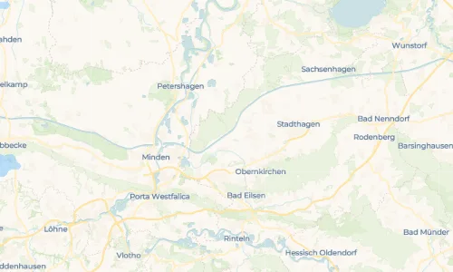 Regenradar Rusbend: aktuelle Niederschläge in Rusbend und Umgebung, Stand 23. Oktober 2026 um 13:05 Uhr