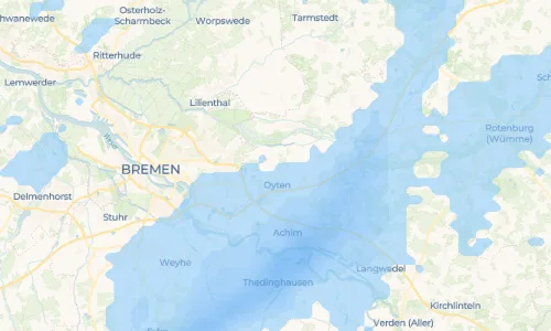 Regenradar Vorschaubild - Aktuelle Niederschläge in Sagehorn und Umgebung