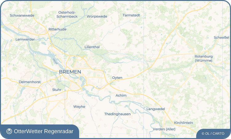 OtterWetter Regenradar-Widget Sagehorn