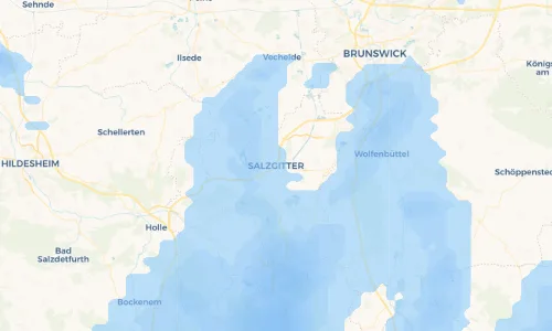 Regenradar Vorschaubild - Aktuelle Niederschläge in Salzgitter und Umgebung
