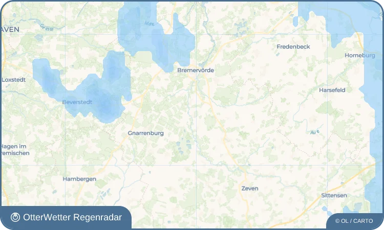 Widget-Vorschau für Sandbostel Wetter-Widget-Vorschau mit Vorhersagedaten für Sandbostel