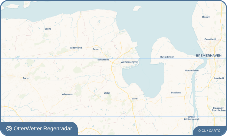Widget-Vorschau für Sande Wetter-Widget-Vorschau mit Vorhersagedaten für Sande