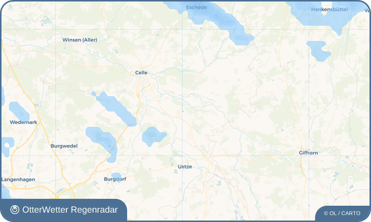 OtterWetter Regenradar-Widget Sandlingen