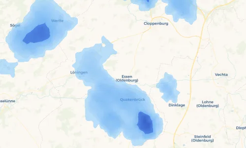 Regenradar Vorschaubild - Aktuelle Niederschläge in Sandloh und Umgebung