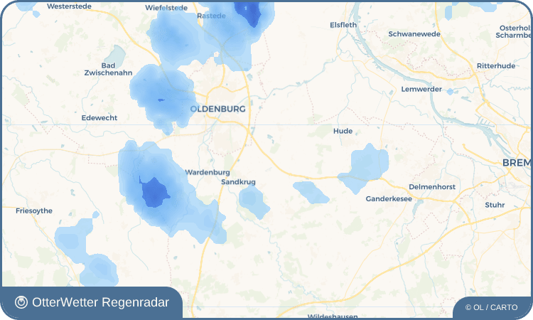 Widget-Vorschau für Sandtange Wetter-Widget-Vorschau mit Vorhersagedaten für Sandtange