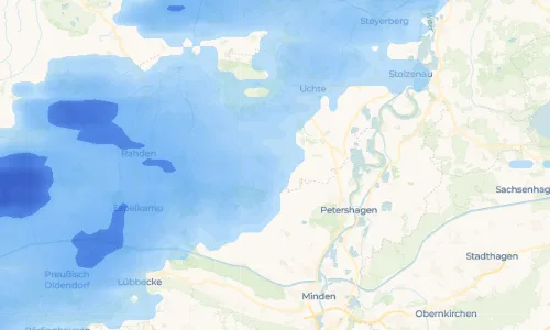 Regenradar Vorschaubild - Aktuelle Niederschläge in Sapelloh und Umgebung