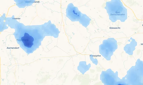 Regenradar Vorschaubild - Aktuelle Niederschläge in Scharrel - Skäddel und Umgebung