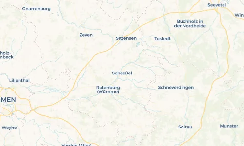 Regenradar Vorschaubild - Aktuelle Niederschläge in Scheeßel und Umgebung