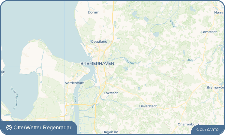 OtterWetter Regenradar-Widget Schiffdorf