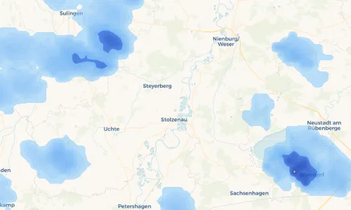 Regenradar Vorschaubild - Aktuelle Niederschläge in Schinna und Umgebung