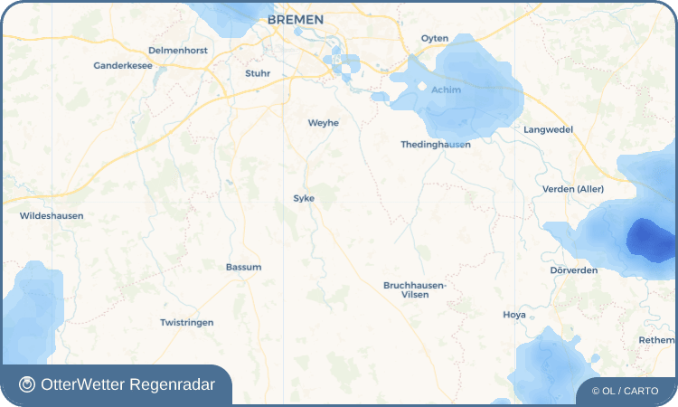 OtterWetter Regenradar-Widget Schnepke