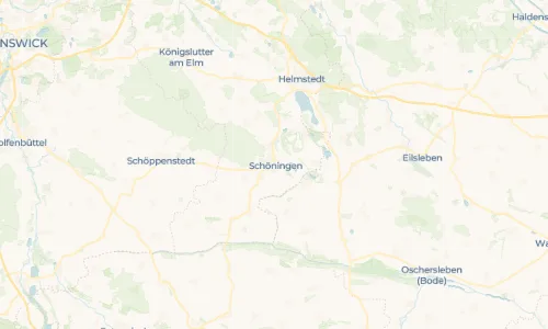 Regenradar Vorschaubild - Aktuelle Niederschläge in Schöningen und Umgebung