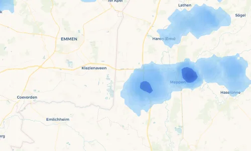 Regenradar Vorschaubild - Aktuelle Niederschläge in Schöninghsdorf und Umgebung