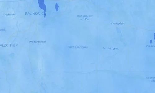 Regenradar Vorschaubild - Aktuelle Niederschläge in Schöppenstedt und Umgebung