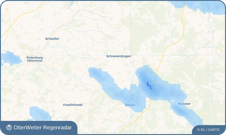 OtterWetter Regenradar-Widget Schülern