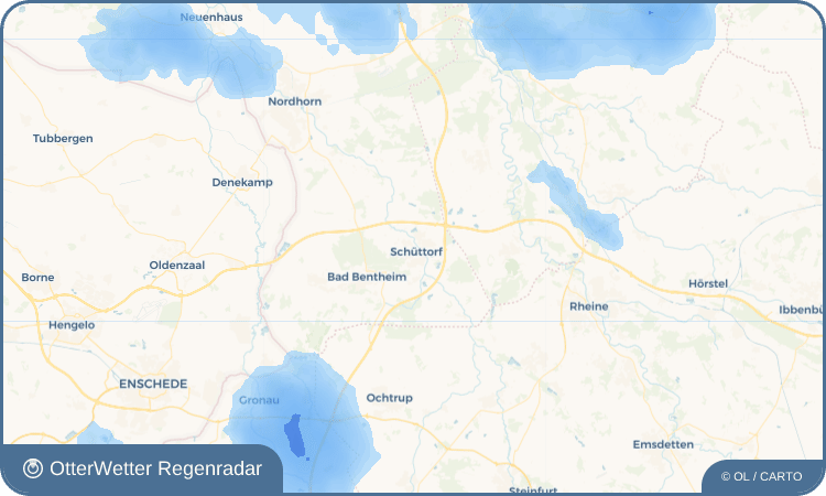 OtterWetter Regenradar-Widget Schüttorf