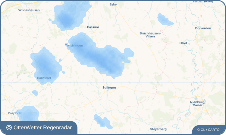 OtterWetter Regenradar-Widget Schwaförden