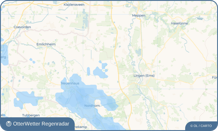 OtterWetter Regenradar-Widget Schwartenpohl